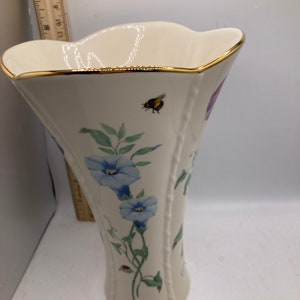 Lenox Morningside pattern flared vase image 1