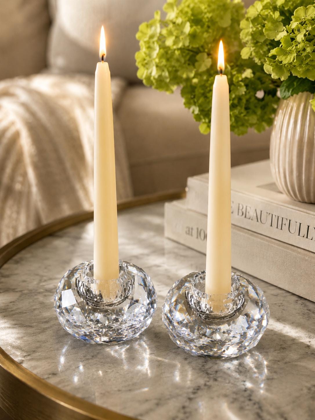 Swarovski Crystal Candle Holders - Etsy