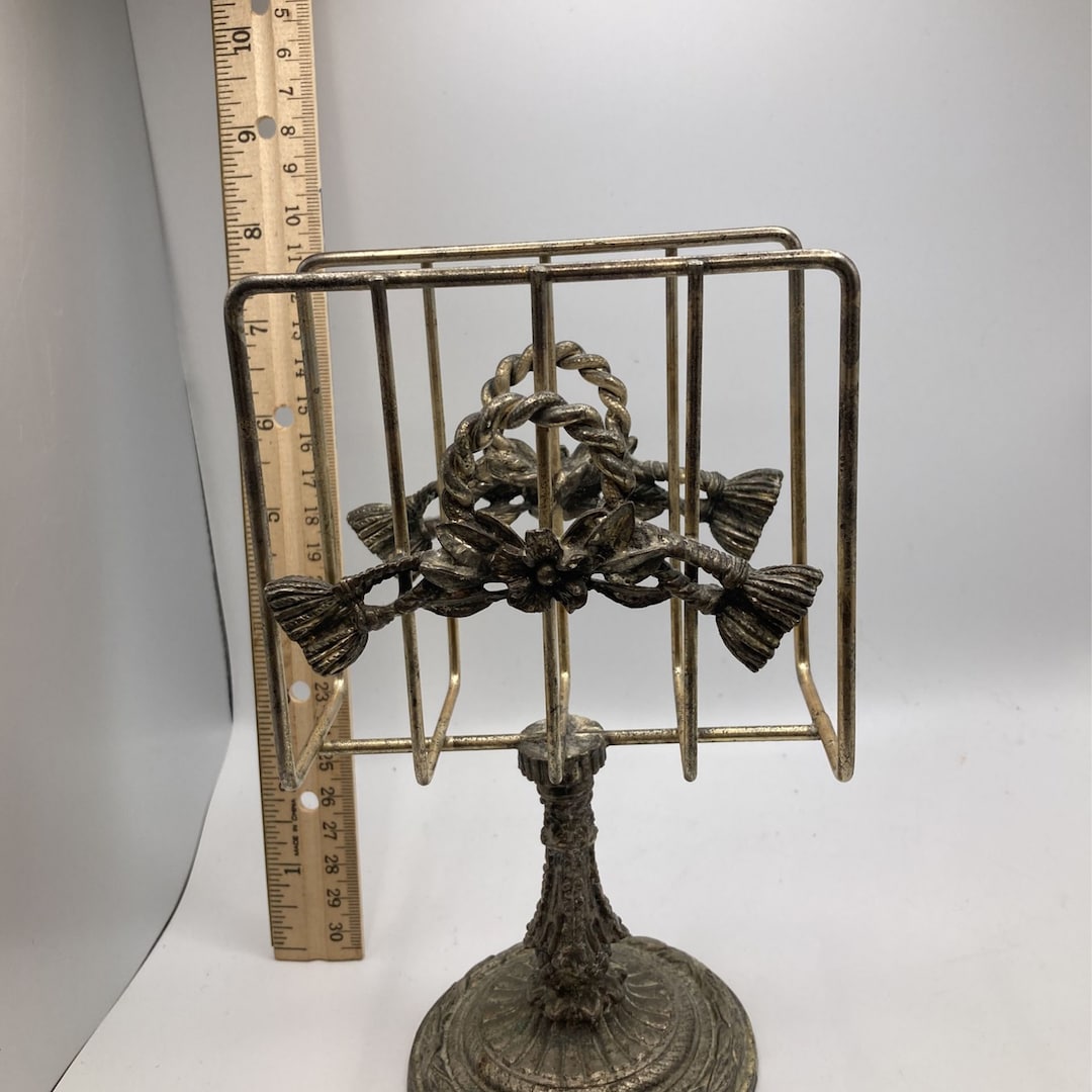 Vintage Brass Napkin Holder Etsy