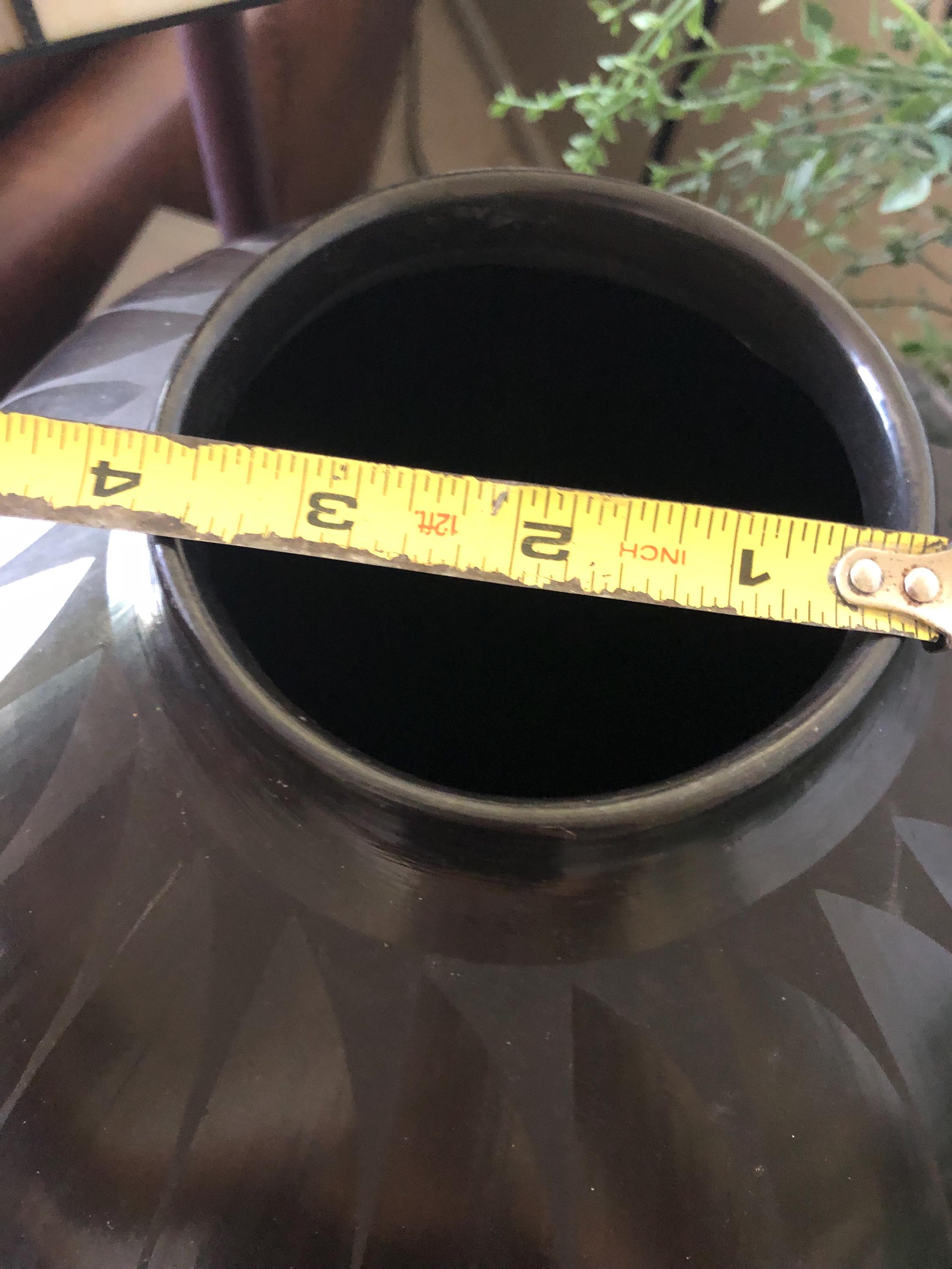 幾何学模様の黒地に黒のモダンな花瓶（LO） - Etsy 日本