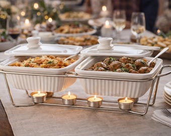 Twin Ceramic Food Warmer (ZY)