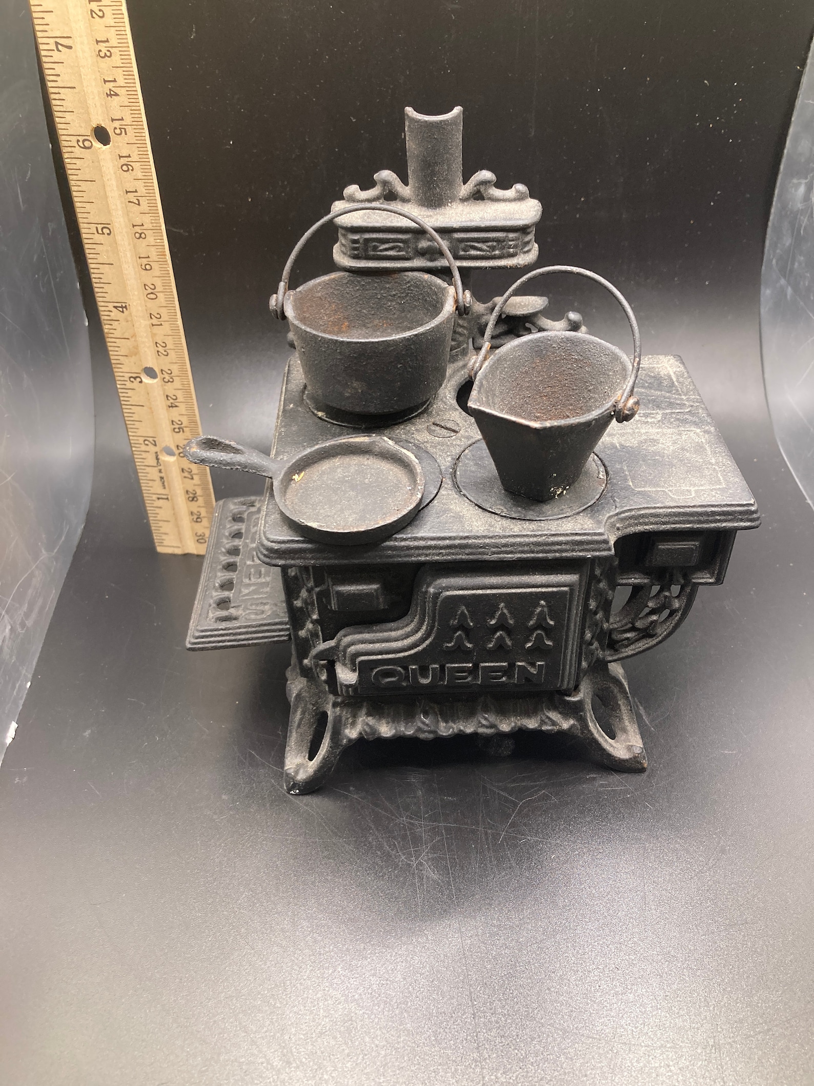 Vintage Cast Iron Mini Stove Toy or Salesman Sample Etsy