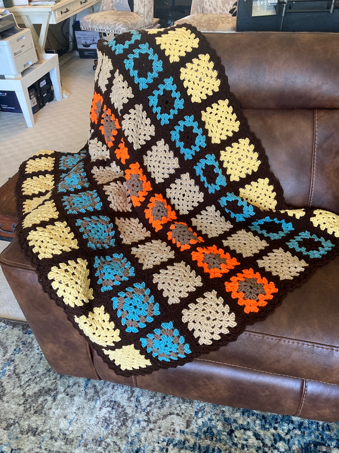 Handmade Crochet Blanket (AX) - Etsy