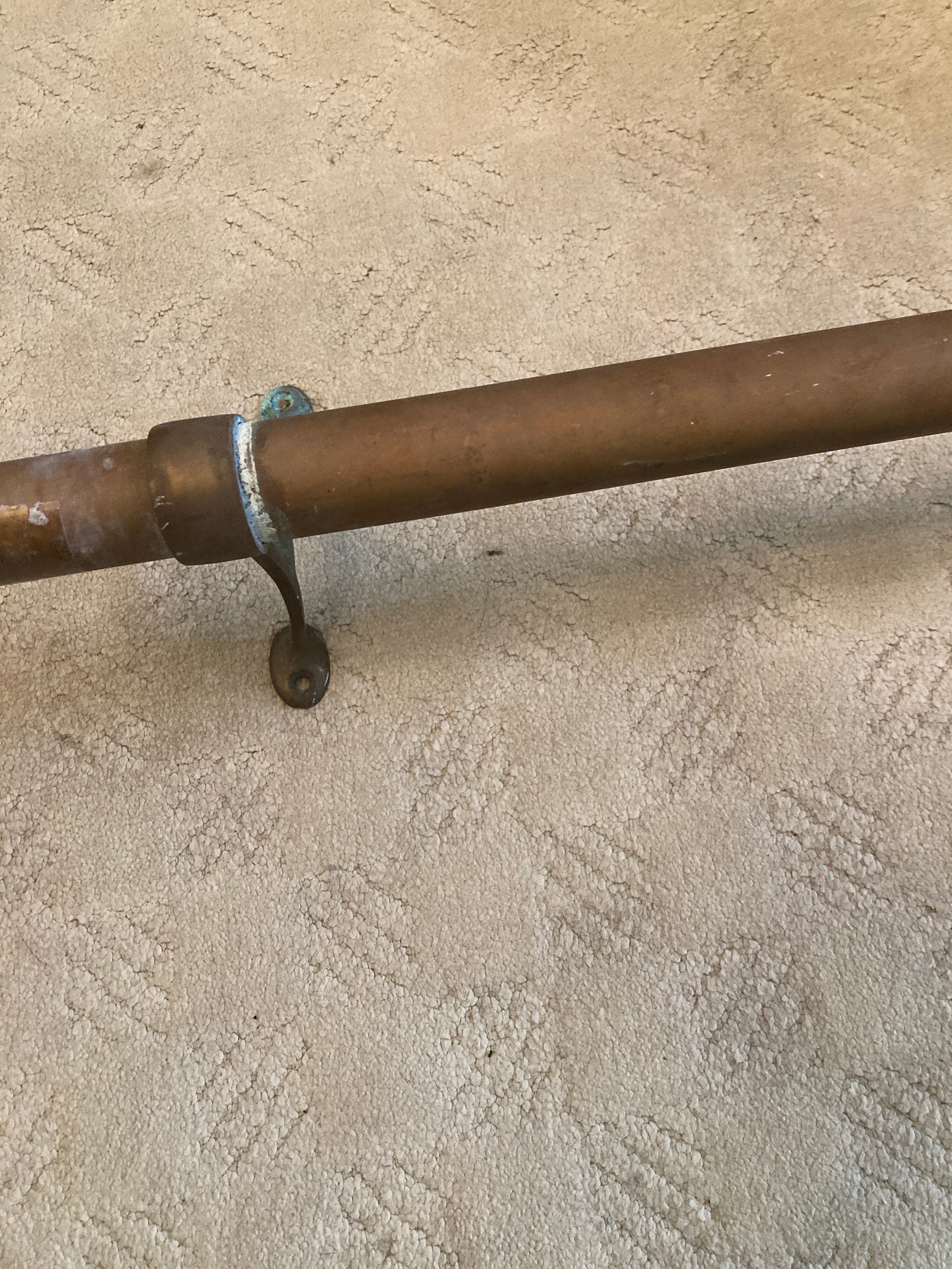 Vintage Brass Bar Foot Rail Etsy