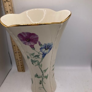 Lenox Morningside pattern flared vase image 4