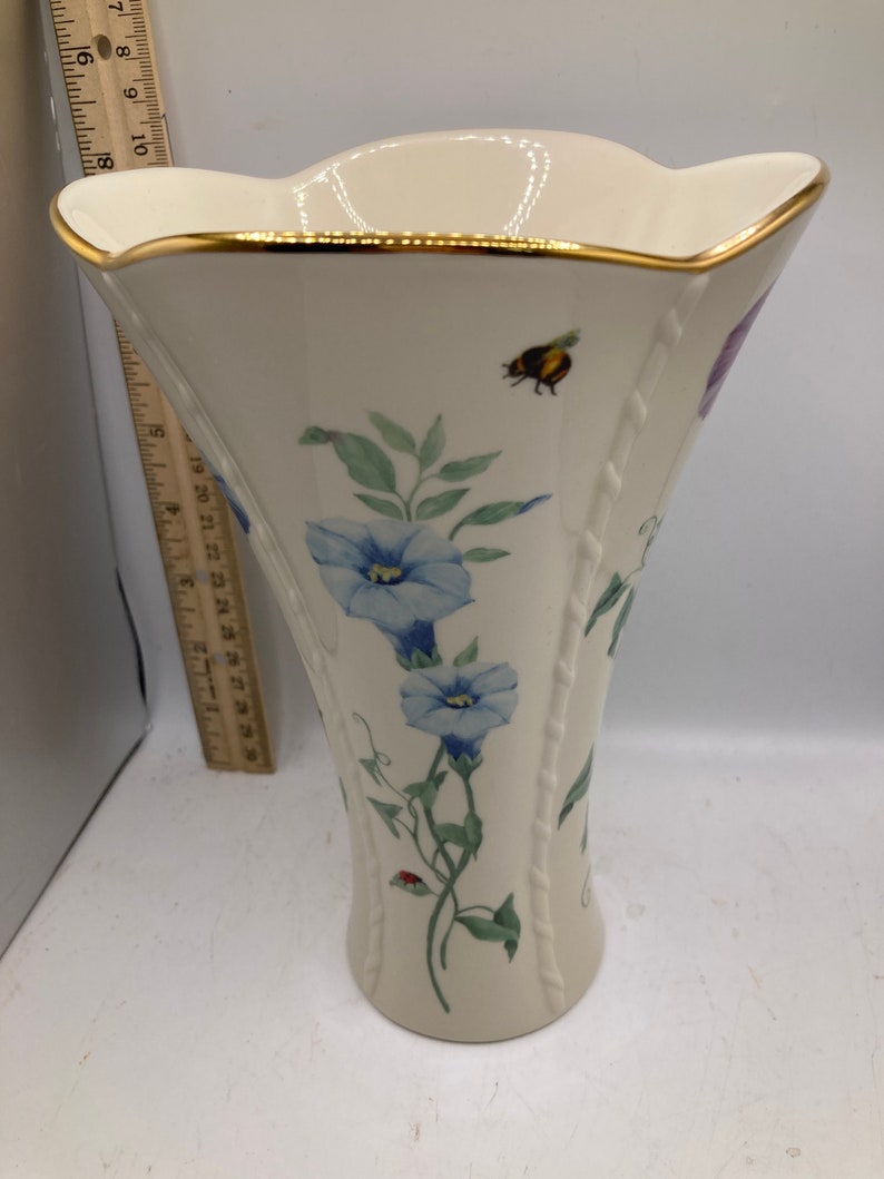 Lenox Morningside pattern flared vase image 3