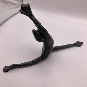 Brass Yoga Frog Sculpture (CK)