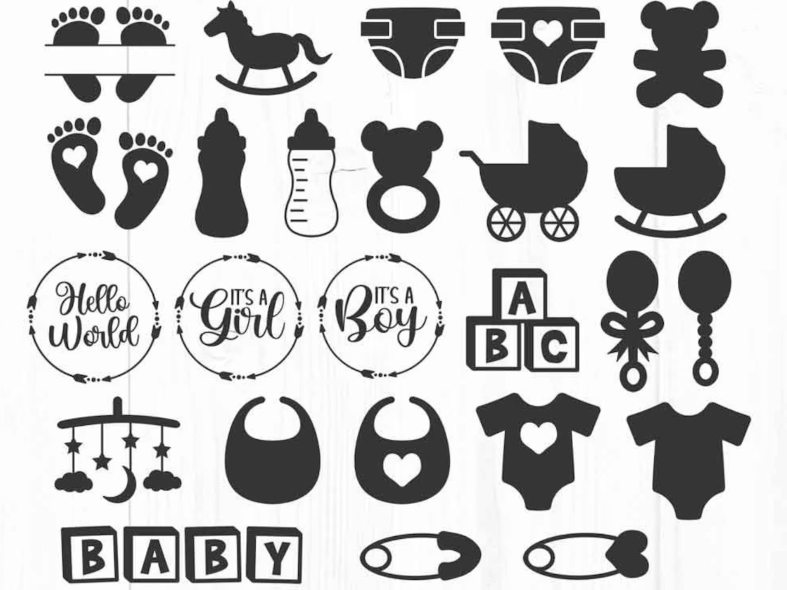 Newborn SVG Bundle, Infant Svg Bundle, Cute Baby Saying Svg,modern Day