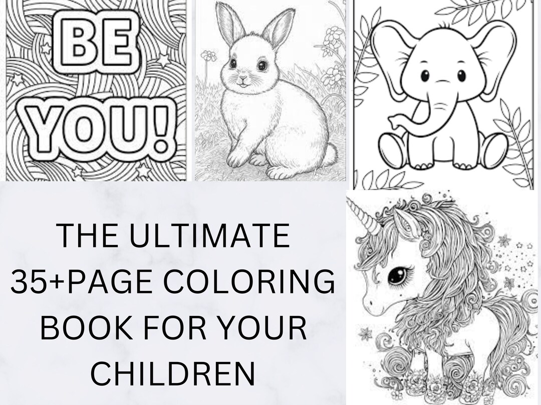 Coloring Books for Kids Coloring Books Near Me Coloring Etsy