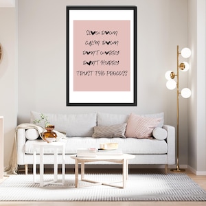 Trust The Process Quote Prints Minimalist Simple Poster Aesthetic Living Room Art Wall Decor Self Confidence Motivational Digital Download