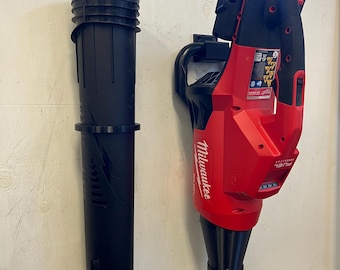 Archivo STL listo para imprimir Soporte de pared y soporte de tubo para soplador de hojas de doble batería Milwaukee **SOLO archivo**