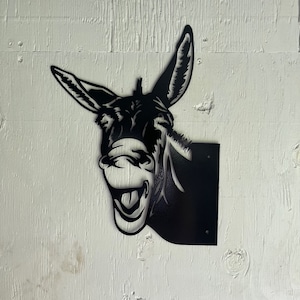DXF File ready to cut a Laughing Donkey**File ONLY**