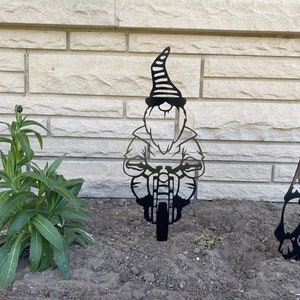 DXF File ready to cut Biker Garden Gnome With Attitude. ***FILE ONLY***
