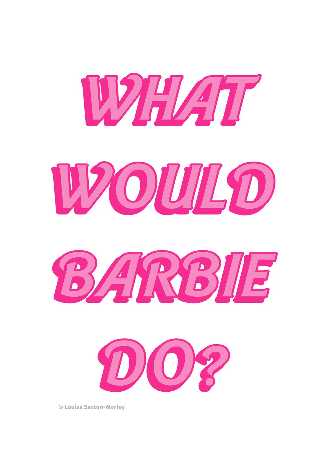 Barbie Print Barbie Art Print Barbie Poster Barbiecore - Etsy