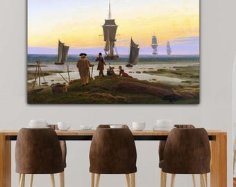 Caspar David Friedrich The Life Stages Canvas Print Wall Art,Friedrich Poster,Friedrich Painting,Friedrich Print,Art Reproduction