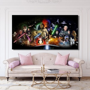 Star Wars Canvas Print Arts /Star Wars Movie Poster/Movie Print Wall Decor/Man Cave Art Decor/Game Room Art Wall /Starwars Canvas Wall Arts