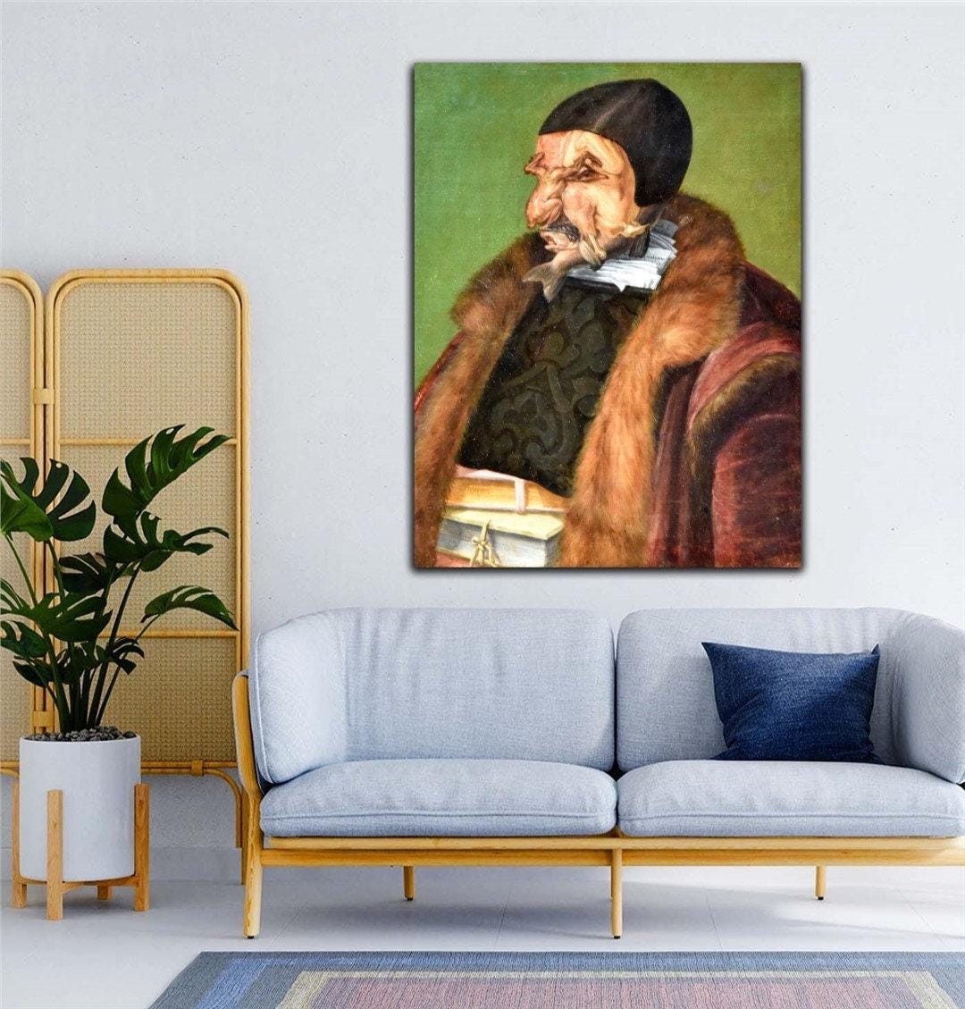 Giuseppe Arcimboldo the Lawyer 1566 Canvas Wall Art,arcimboldo Poster ...