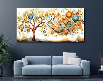 Drzewo życia Gustav Klimt Płótno Sztuka Ścienna, Yggdrasil Sztuka Ścienna, Drzewo życia Plakat Wydruk, Obrazy Drzewa Życia, Celtyckie Drzewo Płótno Wydruk