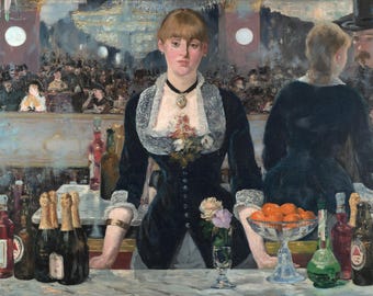 フォリーベルジェールのバー エドゥアールマネの有名な絵画 フランスの