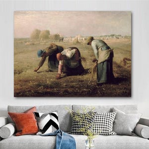 Jean-François Millet Gleaners 1857 Canvas Print Wall Art,Millet Poster,Millet Painting,Millet Print,Art Reproduction,Archival Giclee