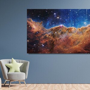 NASA Carina Nebula Deep Field Canvas Wall Art James Webb Space ...