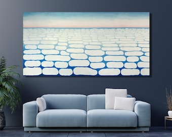 Georgia O'Keeffe Canvas Wall Art Sky above Clouds IV Giclee Reproduction Wall art Georgia O'Keeffe Poster Georgia O'Keeffe Gift Decor Print