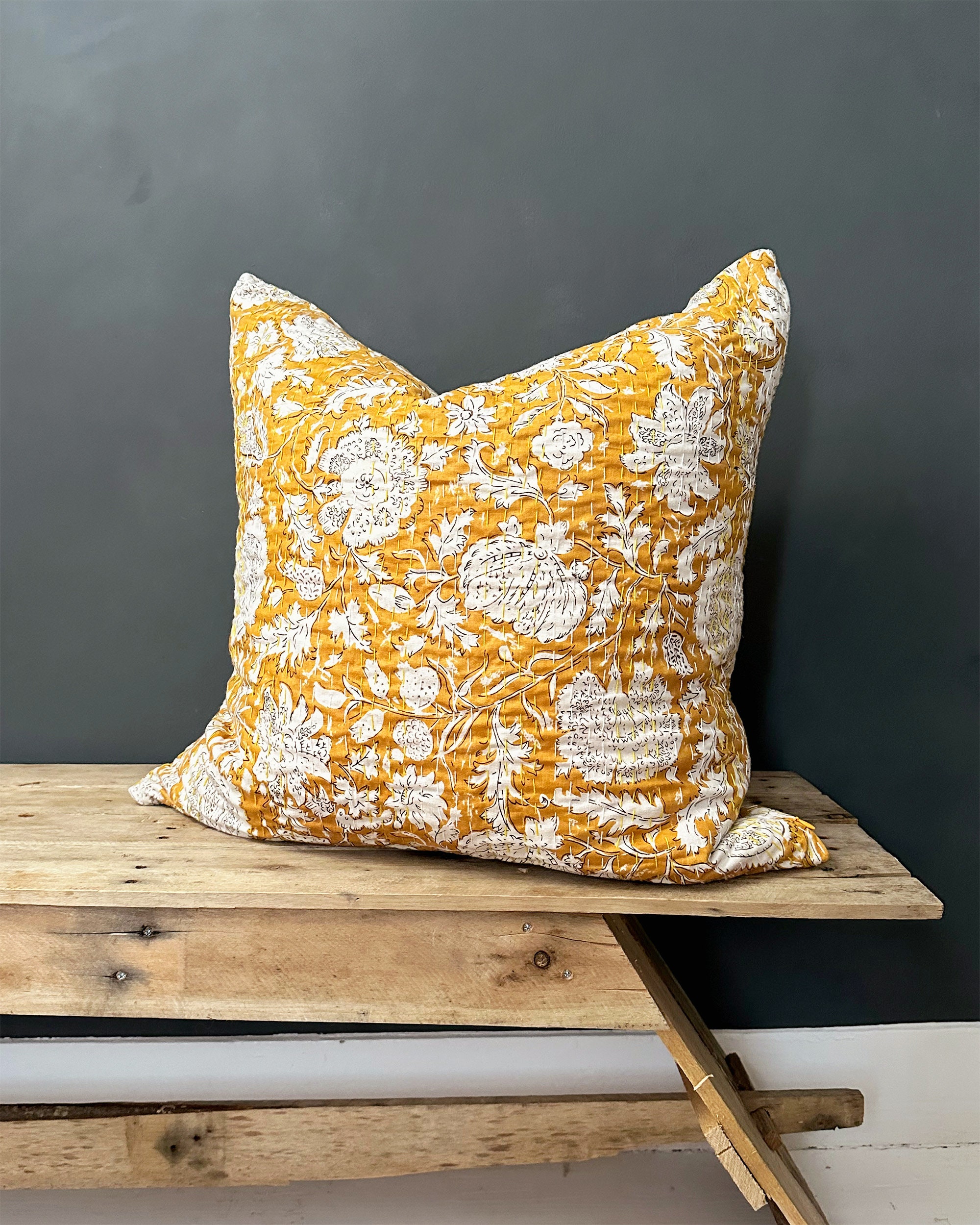 Mustard Oblong Cushion Etsy