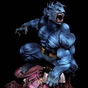 Realistic Beast X-Men Statue | Highly Detailed Collectible Figure | Hand-Painted Premium Sculpture