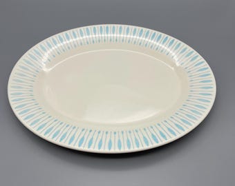 MCM Fjord Turquoise by Edwin Knowles 13” Platter Kalla