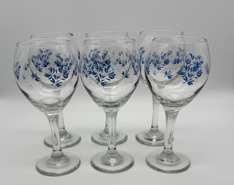 Vintage Minty Set of 6 Pfaltzgraff Yorktowne 12oz Water Goblets