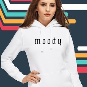 Moody Unisex Tshirt Bluza z kapturem