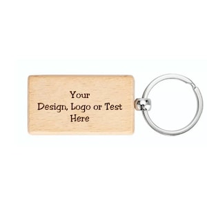 Personalised Wooden Keychain Custom Engraved Wood Keychain Custom Gifts
