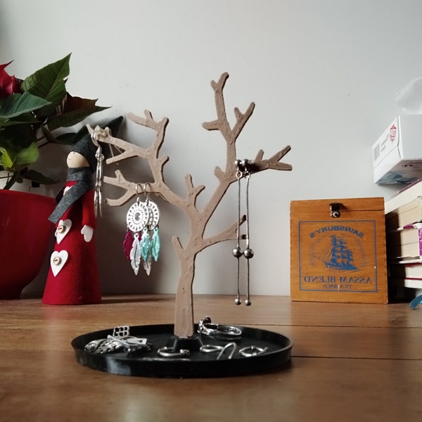 Présentoir à bijoux en forme d'arbre