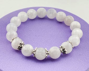 Handmade Moonstone Bracelet: Natural Crystal Healing Jewelry