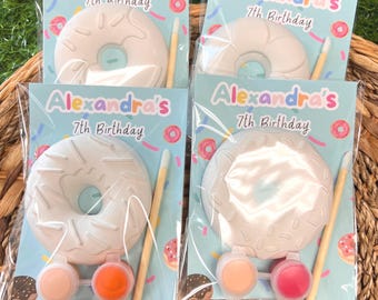 Donut Party Bags,Birthday, Kids Crafts, Party, Kids Birthday,Paint Kits for Kids,DIY,  donut birthday, paint your own donut.
