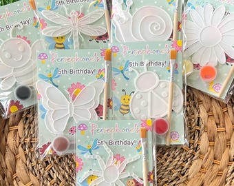 Plaster Insect Kit Bug Paint Kit Favor • Insect Kids Craft Activity • Spring Garden ...
