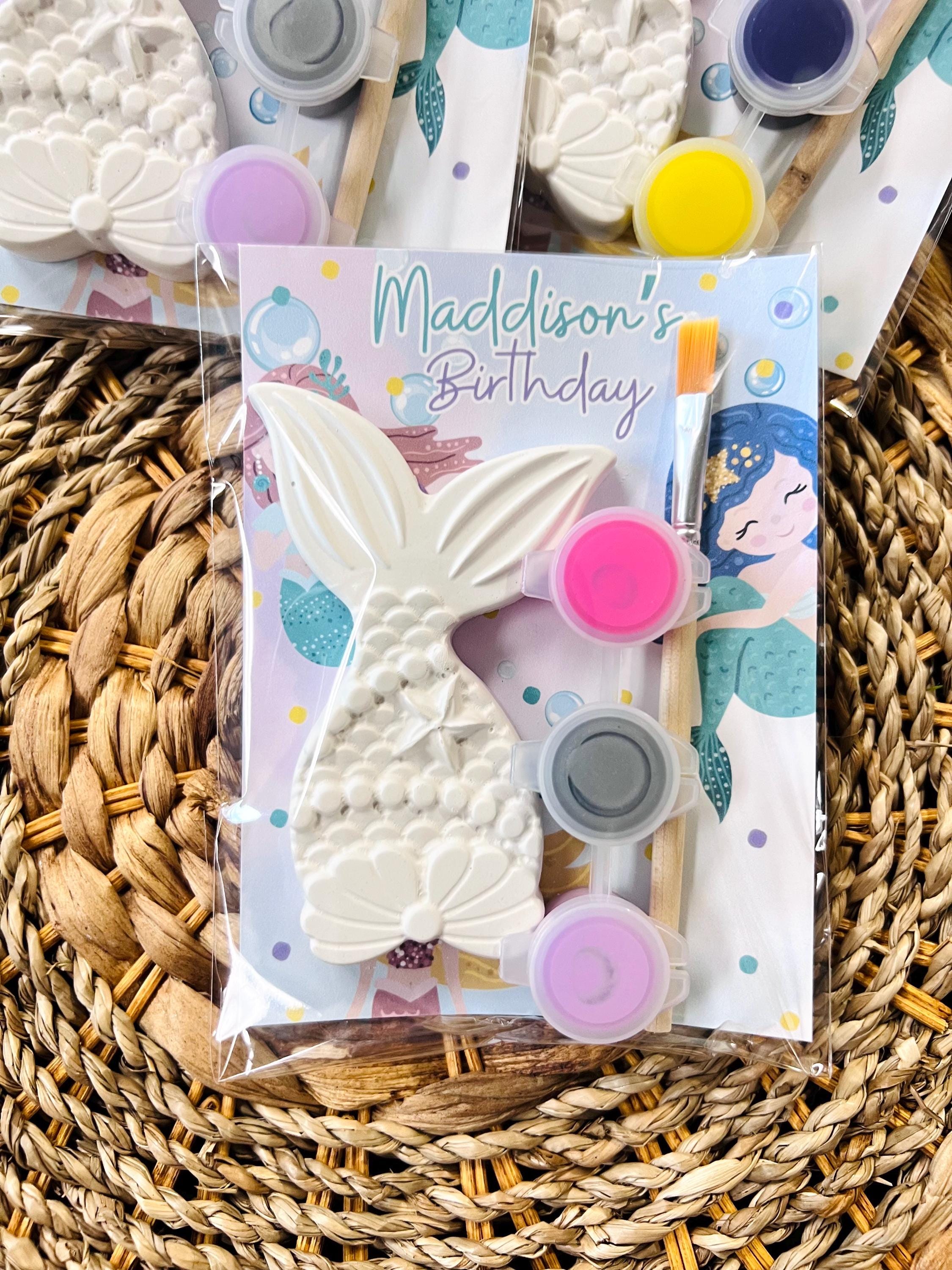 Mermaid Paint Party Favor Kit: Personalized Birthday Activity