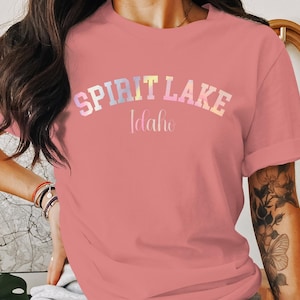 Spirit Lake Idaho Customize Personalize T-Shirt, V-Neck, Sweatshirt, Hoodie. City and State T-Shirt or Sweatshirt. Gift Idea. PNW Lover