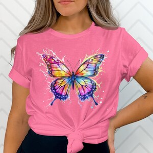 Colorful Butterfly Art Print Apparel: Nature Lover Gift