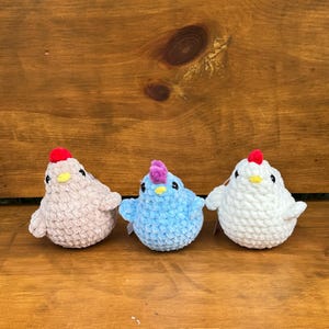 Crochet Stardew Chicken Amigurumi Plushie Stuffed Animal