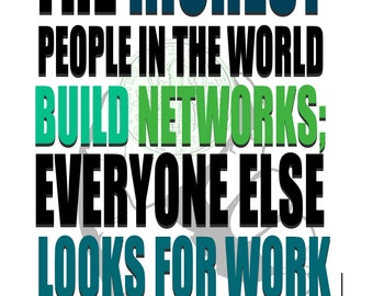 Build Networks-RMD: Financial Motivation/Personal Finance/ Digital Poster/ Digital Printable Wall Art/Money/ Instant Digital Download