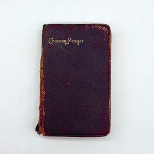 1892 Book Of Common Prayer Episcopal Church Gilded Edges Leather Antique