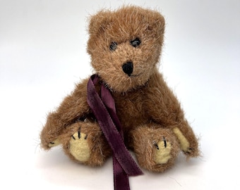 Vintage Boyds Bears Jointed Teddy Bear 6 Inch Brown Plush 1990s
