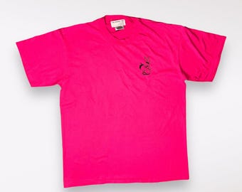 Vintage Oneita AlliedSignal T-Shirt Pink Short Sleeve XL