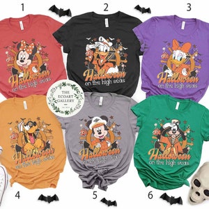 Vintage Disney Halloween On The High Seas Shirt, Mickey and Friends Cruise Halloween, Disney Wish Dream Shirt, Disney Family Cruise Shirt