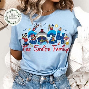 Personalized Mickey and Friends Disney Cruise Line 2024 Shirt, Disney Wish Dream Fantasy Magic shirt, Family Crusie Group matching shirts