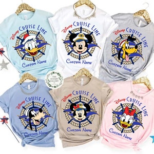 Personalized All Characters Mickey and Friends Disney Cruise Line 2024 shirts, Disney Cruise Vacation Matching shirts, Family Cruise shirts