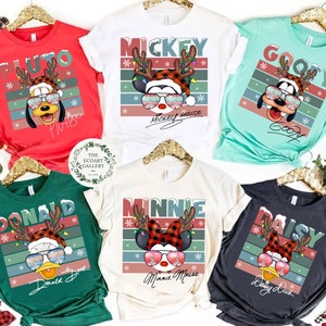 Multi-Characters Disney Christmas shirt, Mickey and Friends Christmas shirts, WDW Disneyland Mickey's Very Merry Christmas Party shirts