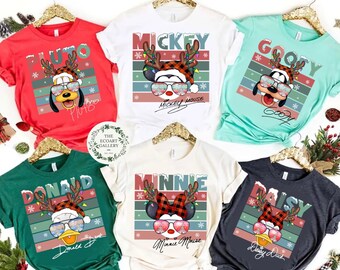 Multi-Characters Disney Christmas shirt, Mickey and Friends Christmas shirts, WDW Disneyland Mickey's Very Merry Christmas Party shirts