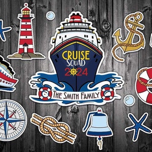 Personalized Cruise Squad 2024 Magnet, Family Cruise Trip Magnet Stateroom Door, Cruise Ship Anchor Vacation Magnet Decor, Cruise Door Gift